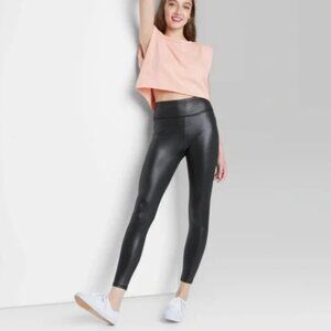 Wild Fable High-Waisted Liquid Leggings Black (S)